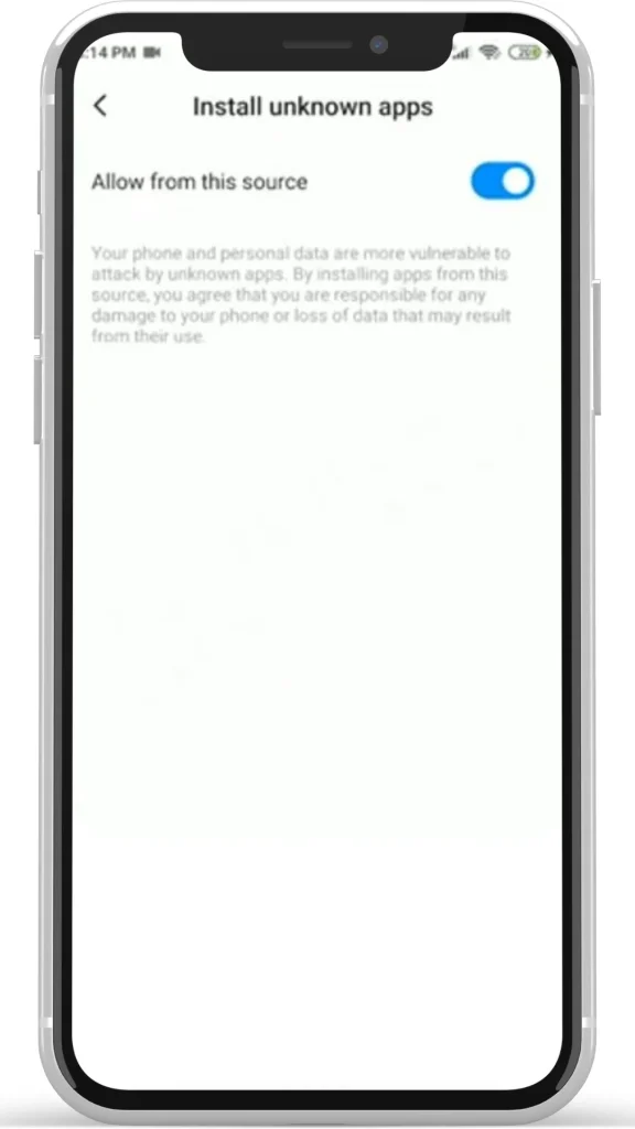 step 2 for downloading mod apk on mobile